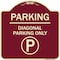 Signmission Parking Diagonal Parking W/ Parking Heavy-Gauge Aluminum Sign, 18" x 18", BU-1818-23472 A-DES-BU-1818-23472 - alternate 1